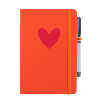 Heart Personalised Notebook with Pen - Image 6