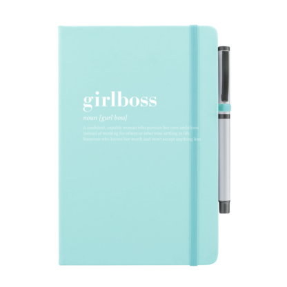 Girlboss Personalised Notebook with Pen - Image 13