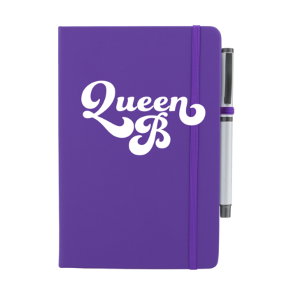 Queen B Personalised Notebook with Pen - Image 4