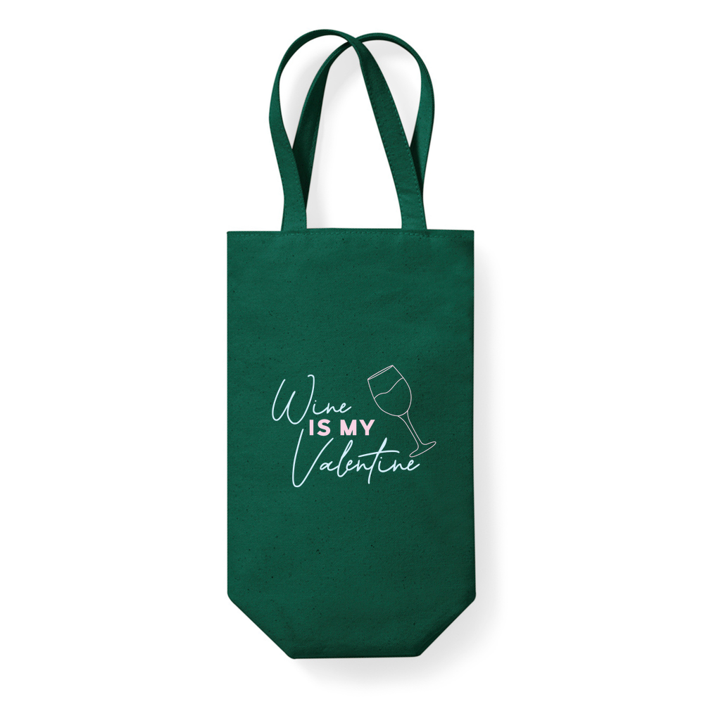 Wine Is My Valentine Bottle Bag - Image 4