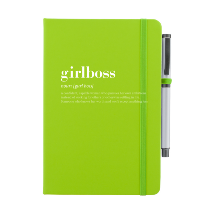 Girlboss Personalised Notebook with Pen - Image 7