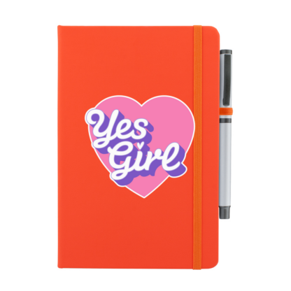 Yes Girl Personalised Notebook with Pen - Image 7