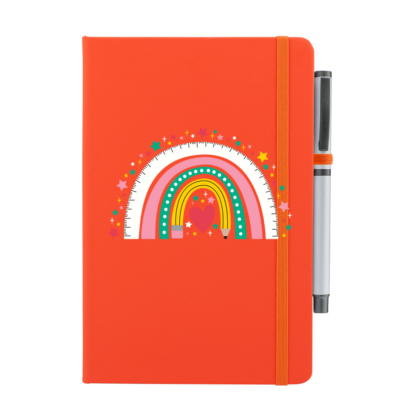 Stationery Rainbow Personalised Notebook with Pen - Image 7