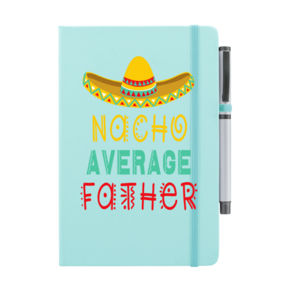 Nacho Average Father Personalised Notebook with Pen - Image 11