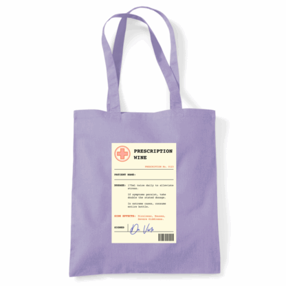 Wine Prescription Personalised Tote Bag - Image 22