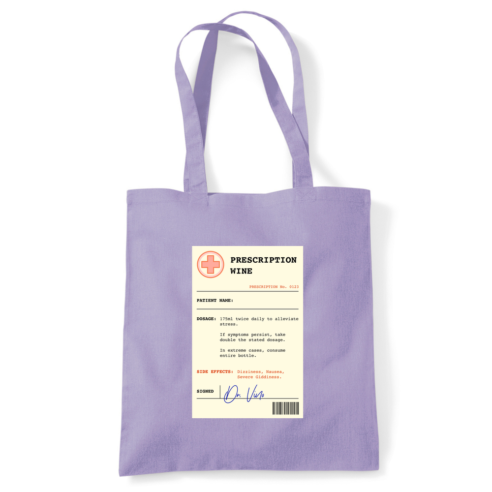 Wine Prescription Personalised Tote Bag - Image 22