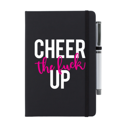 Cheer The F*ck Up Personalised Notebook with Pen