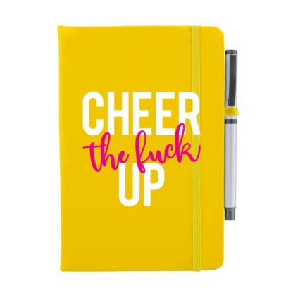 Cheer The F*ck Up Personalised Notebook with Pen - Image 7
