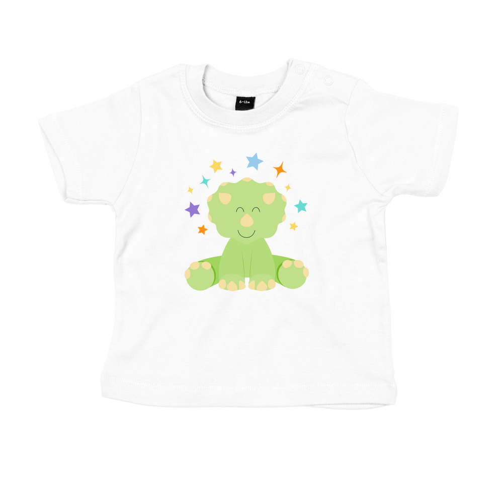 Cute Dinosaur Personalised Baby/Toddler T-Shirt - Image 2
