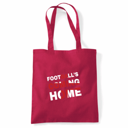 Football's Coming Home Coloured Cotton Tote Bag - Image 20