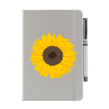 Sunflower Personalised Notebook with Pen - Image 5