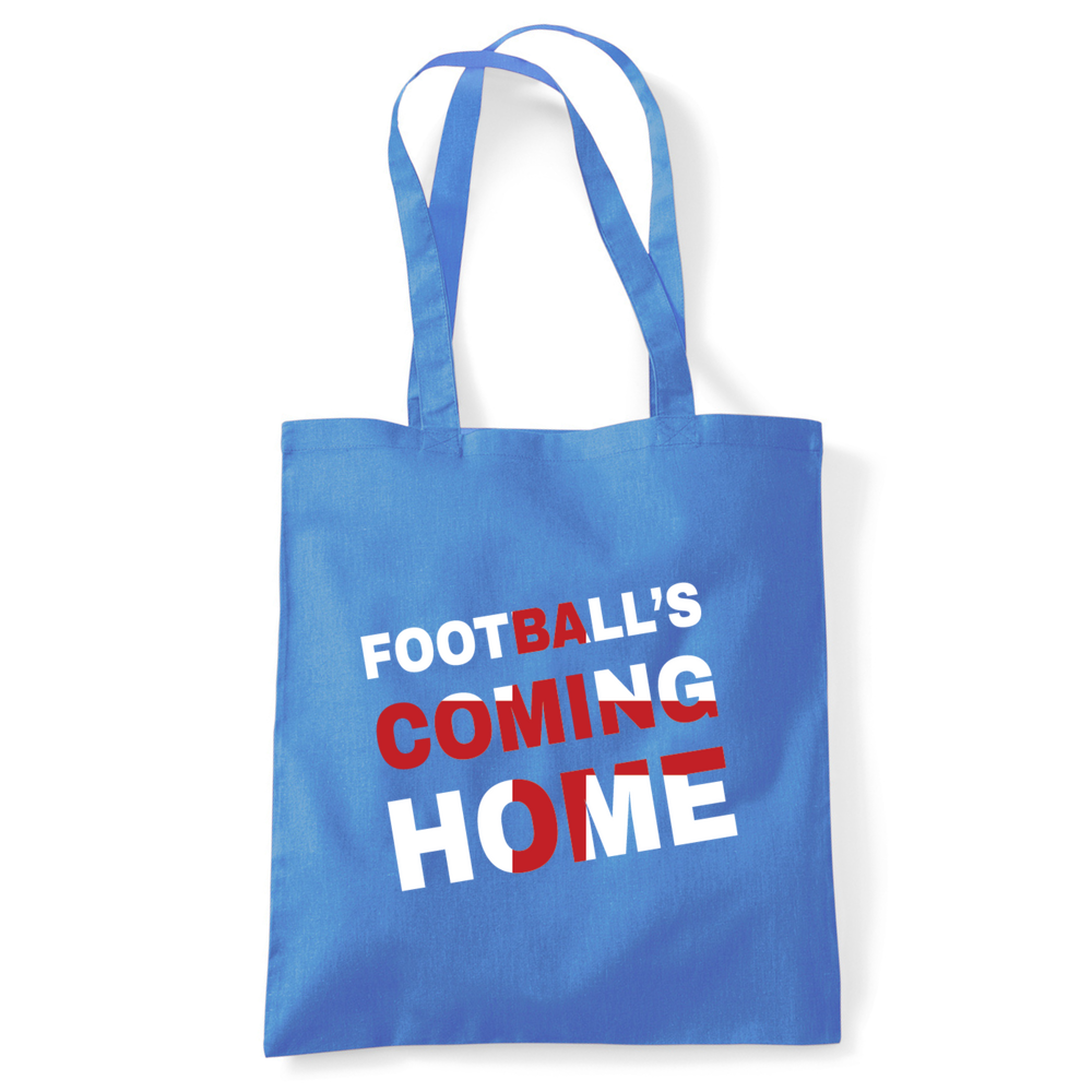 Football's Coming Home Coloured Cotton Tote Bag - Image 9