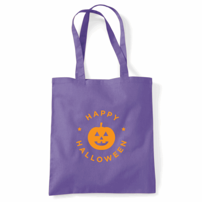 Happy Halloween Pumpkin Personalised Tote Bag - Image 24