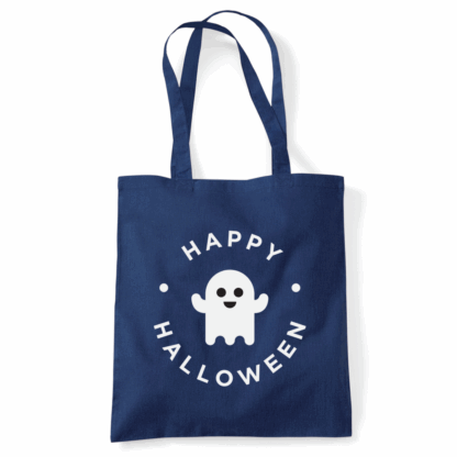 Happy Halloween Ghost Personalised Cotton Tote Bag - Image 3