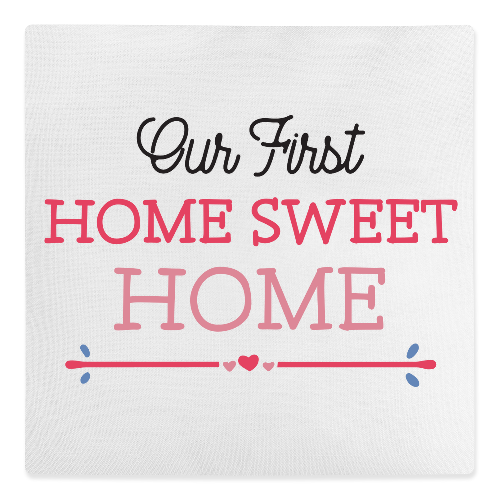 Our First Home Sweet Home Canvas Cushion - Image 2