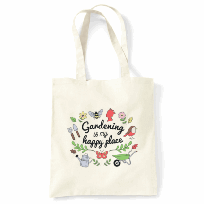 Gardening is my Happy Place Tote Bag - Image 3