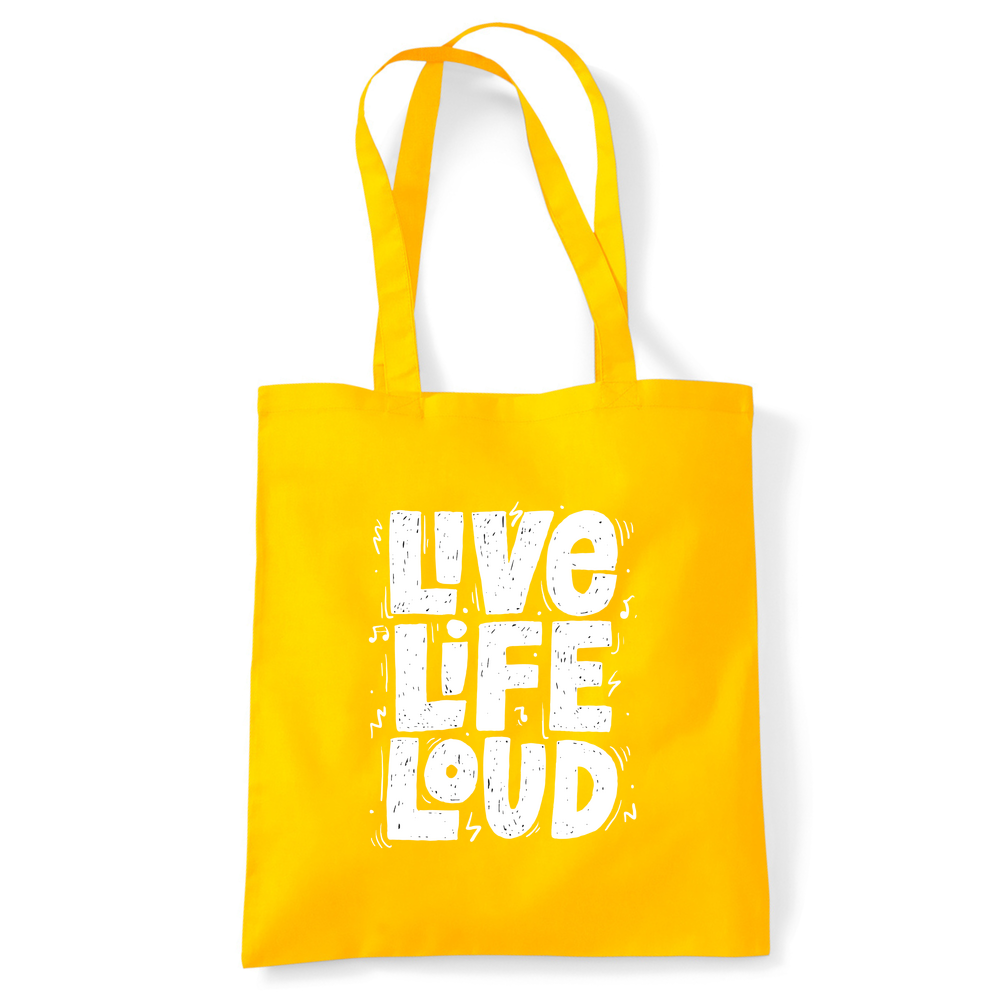 Live Life Loud Tote Bag - Image 9