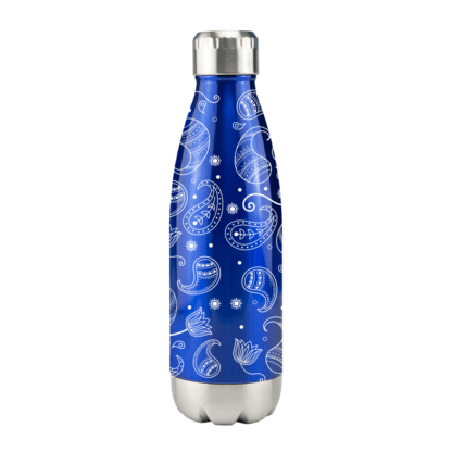 Paisley Metal Bottle with Silver Trim - Image 3