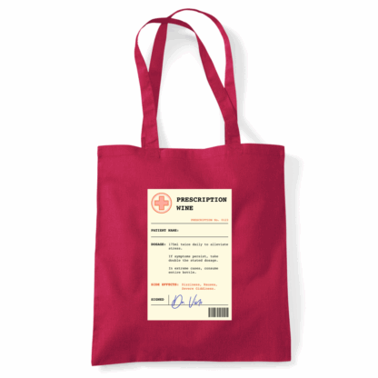 Wine Prescription Personalised Tote Bag - Image 31