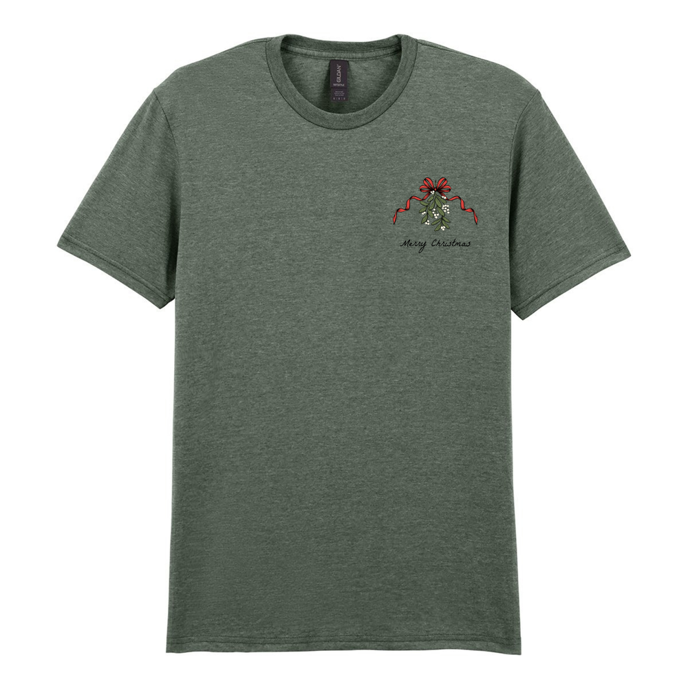 Merry Christmas Mistletoe Cotton T-Shirt - Image 38