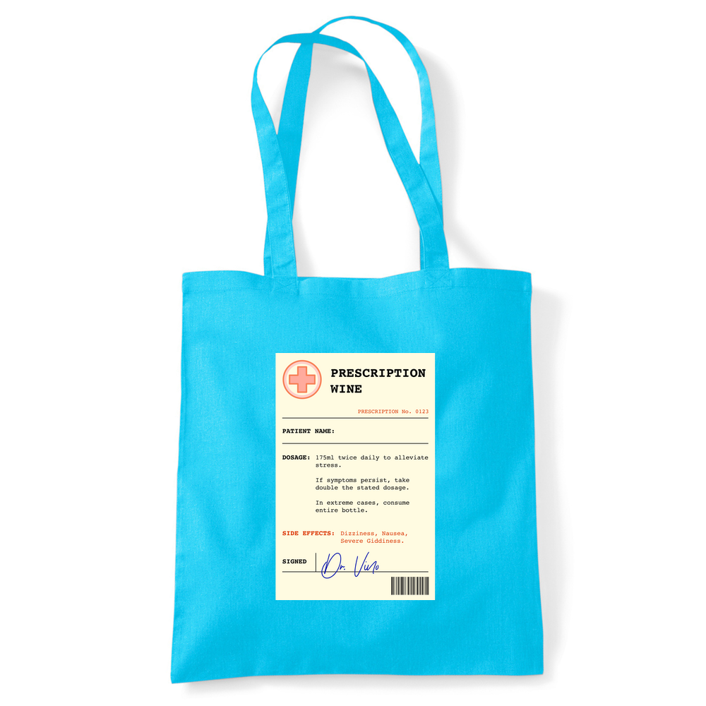 Wine Prescription Personalised Tote Bag - Image 21