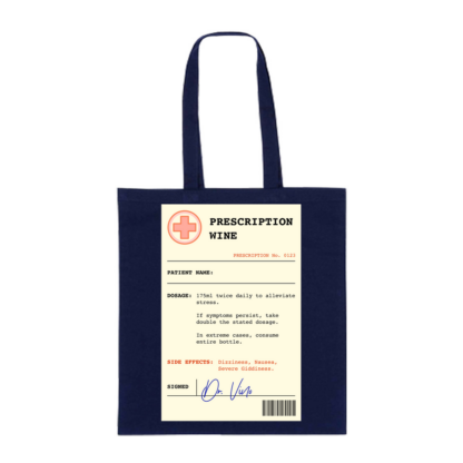 Wine Prescription Personalised Tote Bag - Image 3
