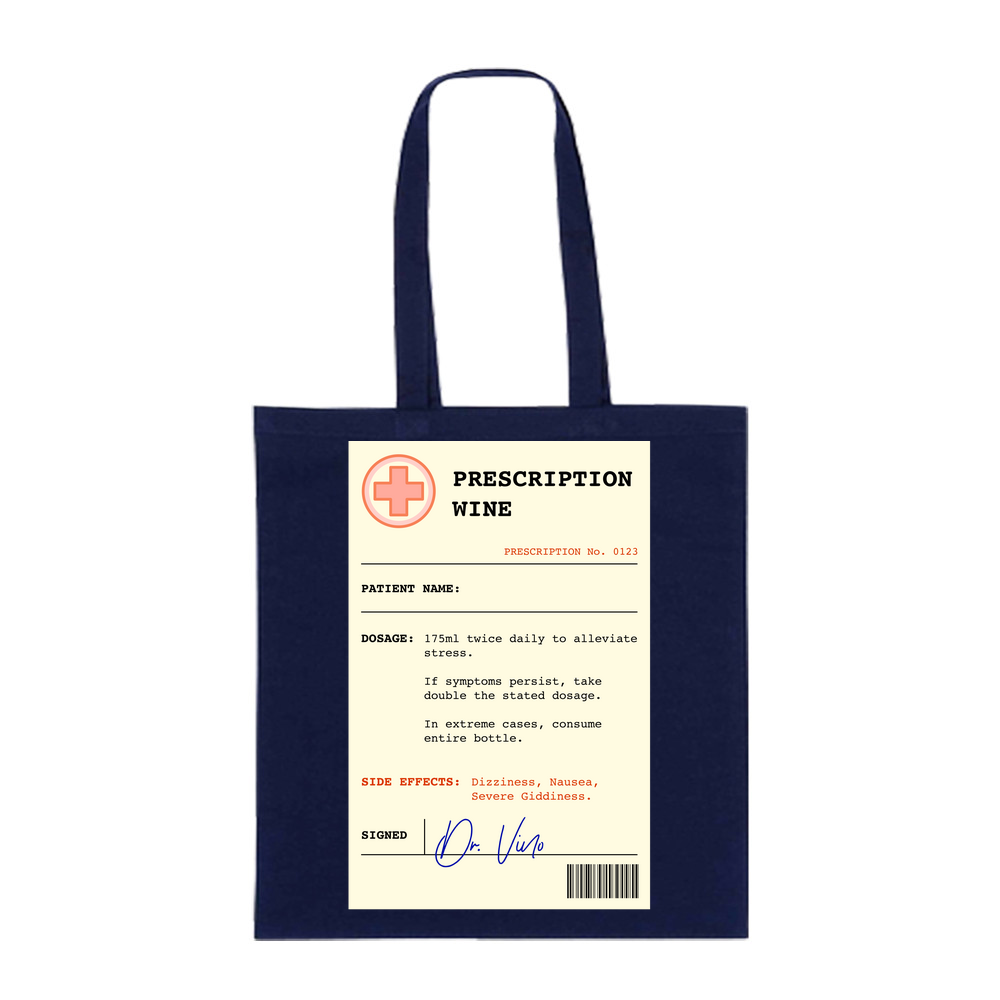 Wine Prescription Personalised Tote Bag - Image 3