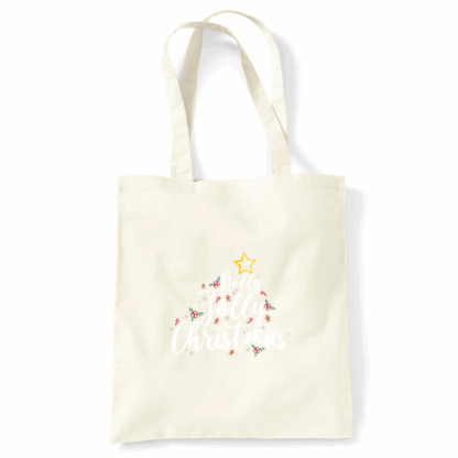 Holly Jolly Christmas Tote Bag - Image 4