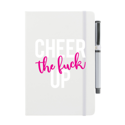 Cheer The F*ck Up Personalised Notebook with Pen - Image 13
