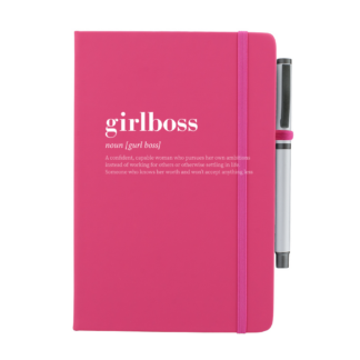 Girlboss Personalised Notebook with Pen