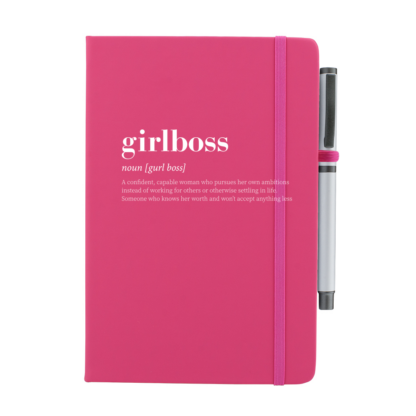 Girlboss Personalised Notebook with Pen