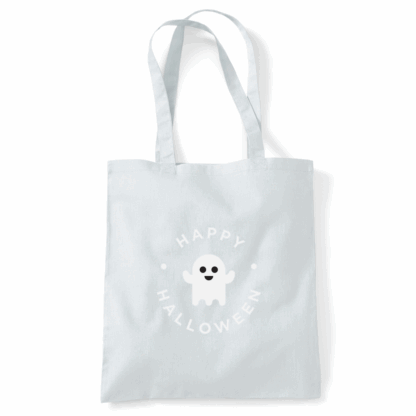 Happy Halloween Ghost Personalised Cotton Tote Bag - Image 46