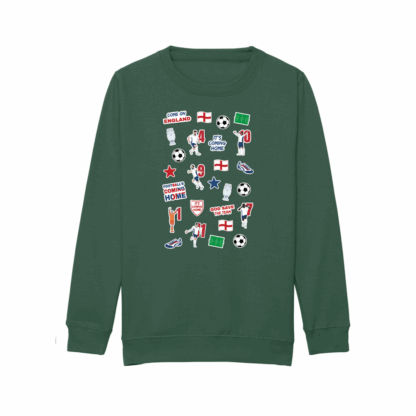 England Collage Kids Sweatshirt - Image 18