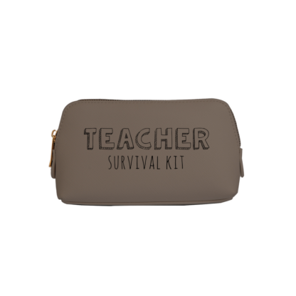 Teacher Survival Kit Personalised Leather Look Mini Accessory Bag - Image 7