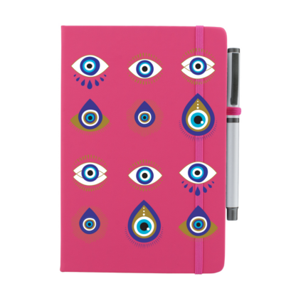 Evil Eye Personalised Notebook with Pen - Image 8