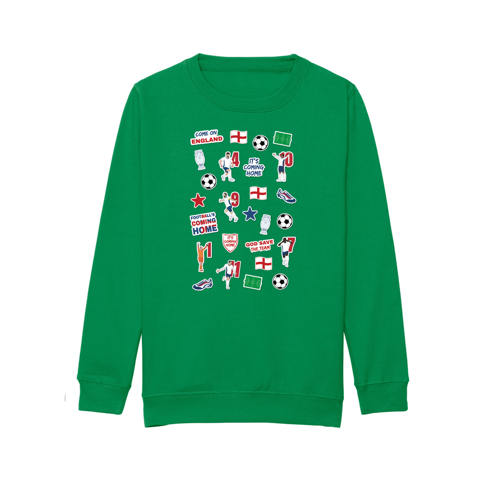 England Collage Kids Sweatshirt - Image 8