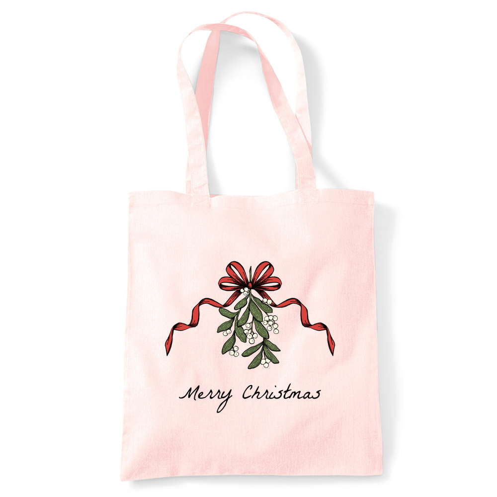Merry Christmas Mistletoe Tote Bag - Image 22