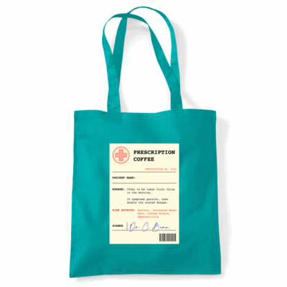 Coffee Prescription Personalised Tote Bag - Image 42