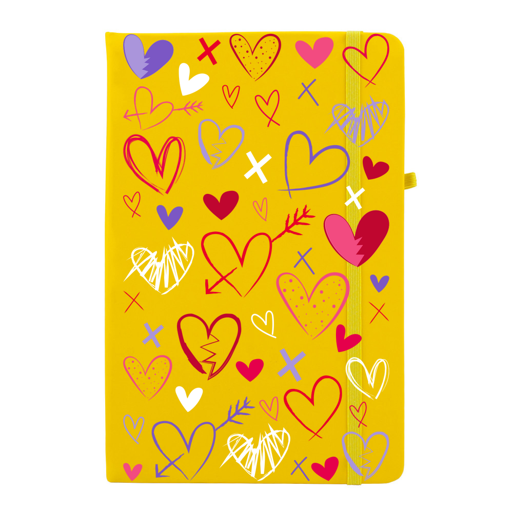 Heart Scribbles Soft Feel Notebook - Image 13