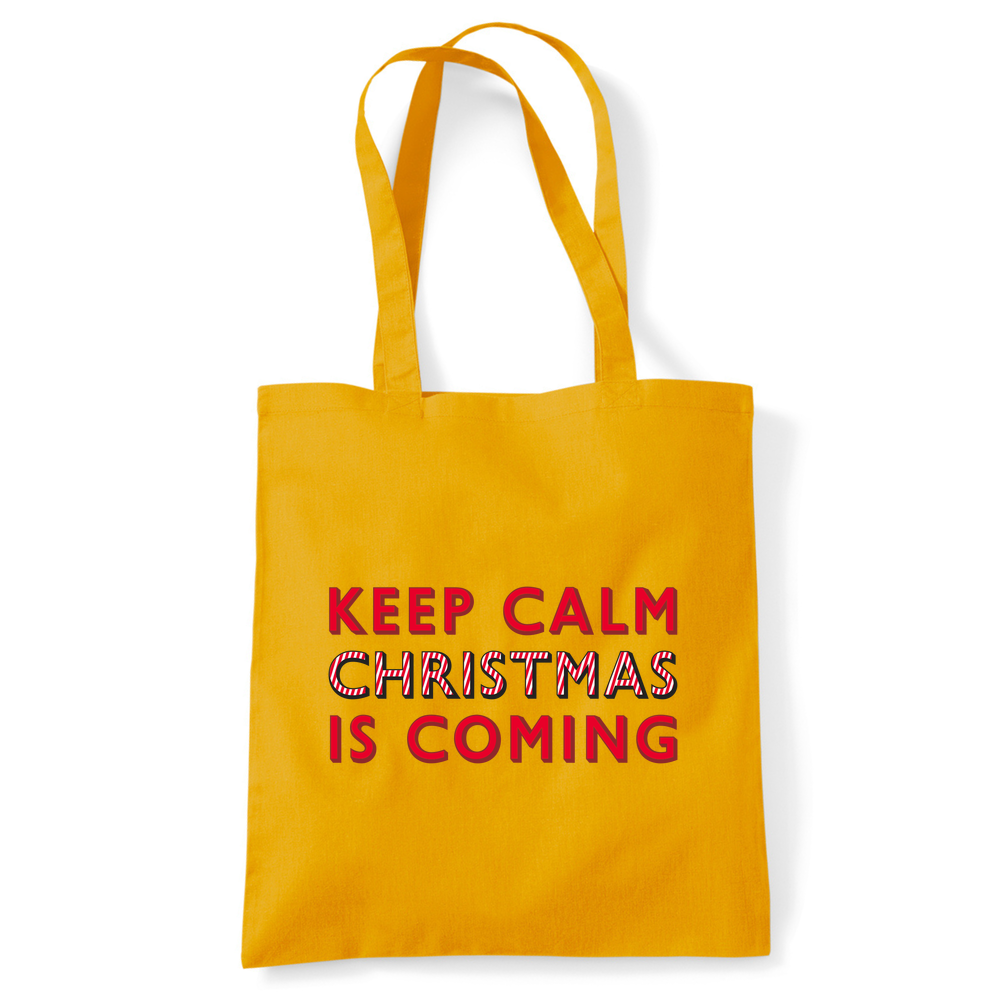 Keep Calm Christmas Is Coming Tote Bag - Image 34