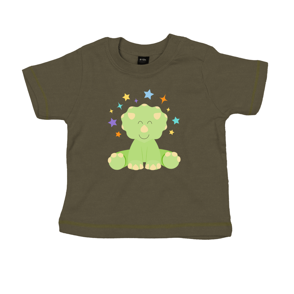 Cute Dinosaur Personalised Baby/Toddler T-Shirt - Image 12