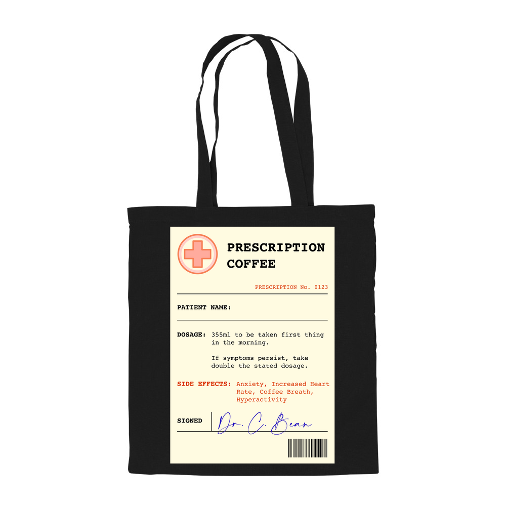 Coffee Prescription Personalised Tote Bag - Image 2