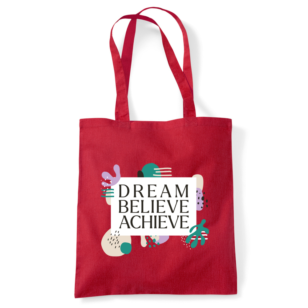Dream Believe Achieve Tote Bag - Image 8