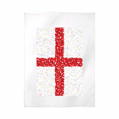 England Flag Art Tea Towel