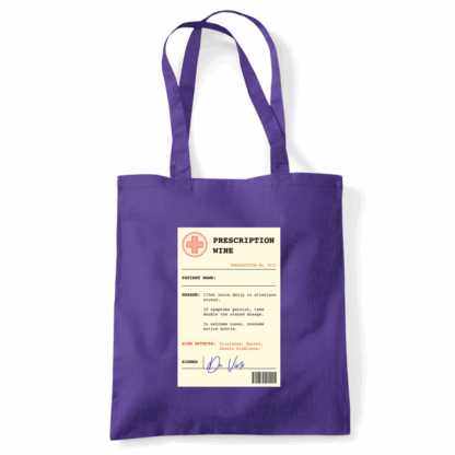 Wine Prescription Personalised Tote Bag - Image 17