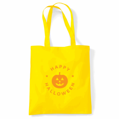 Happy Halloween Pumpkin Personalised Tote Bag - Image 36