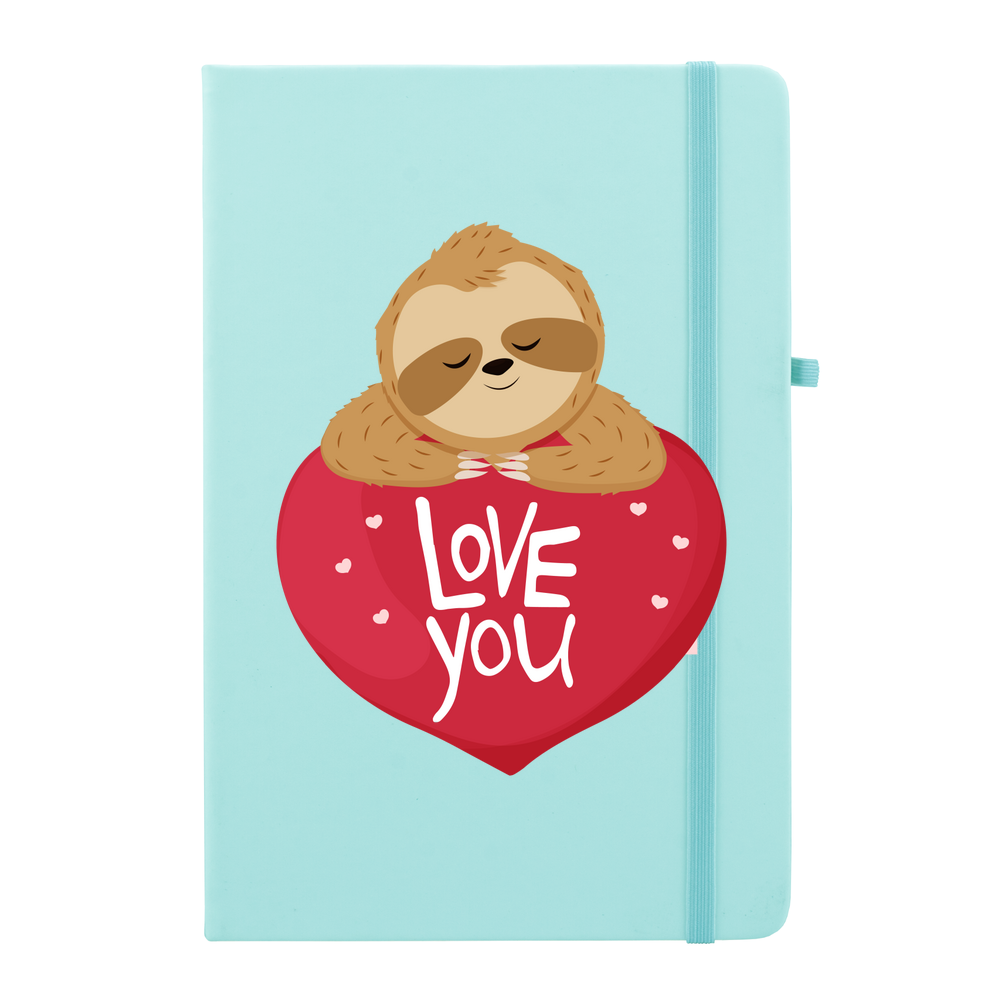 Sloth Love You Personalised Soft Feel Notebook - Image 11