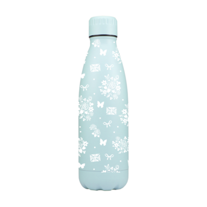 Floral British Personalised Metal Bottle - Image 3