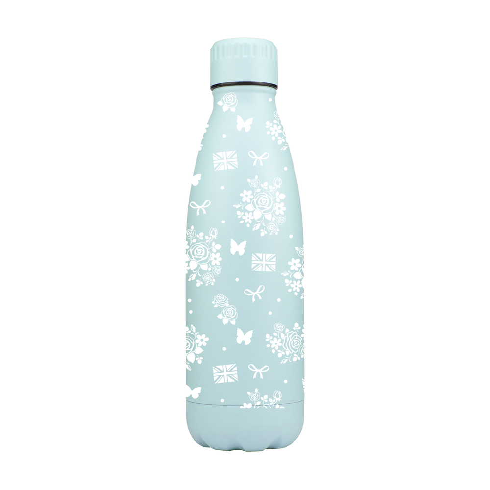 Floral British Personalised Metal Bottle - Image 3