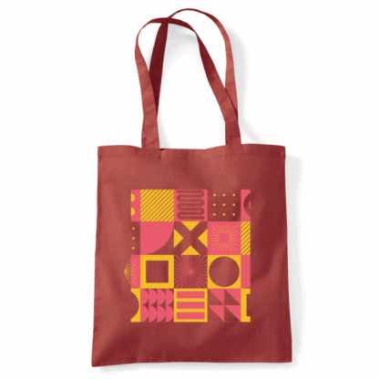 Square Patterns Tote Bag - Image 47